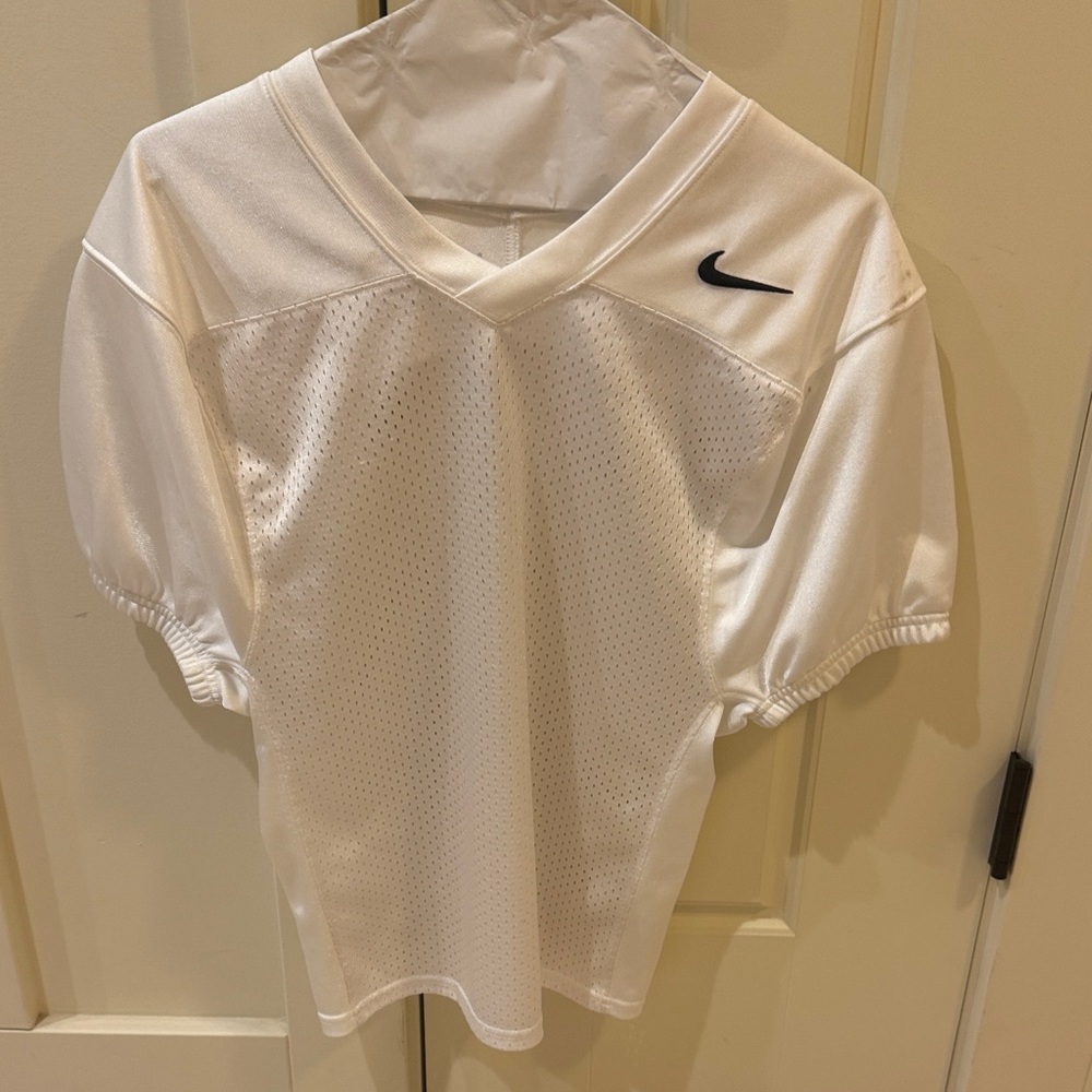 Nike White Mesh‎ Sports Jersey